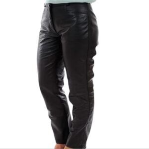 POSTED 6 pocket black leather pants 5/28